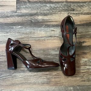 Vintage Miu Miu Maroon Heels